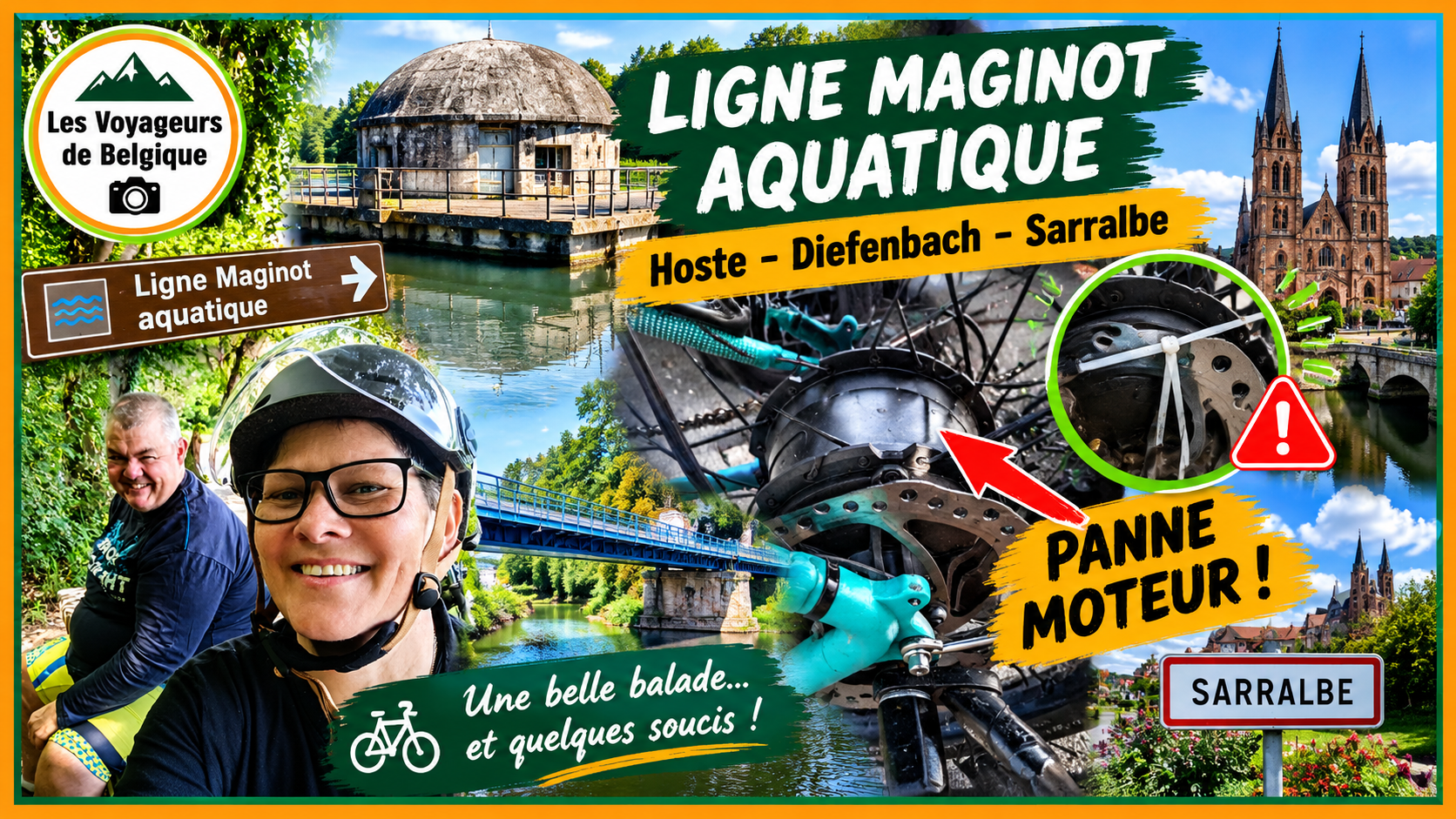 🚴 Balade à vélo en Moselle : Hoste, l’étang de Diefenbach et Sarralbe, entre patrimoine et panne mécanique
